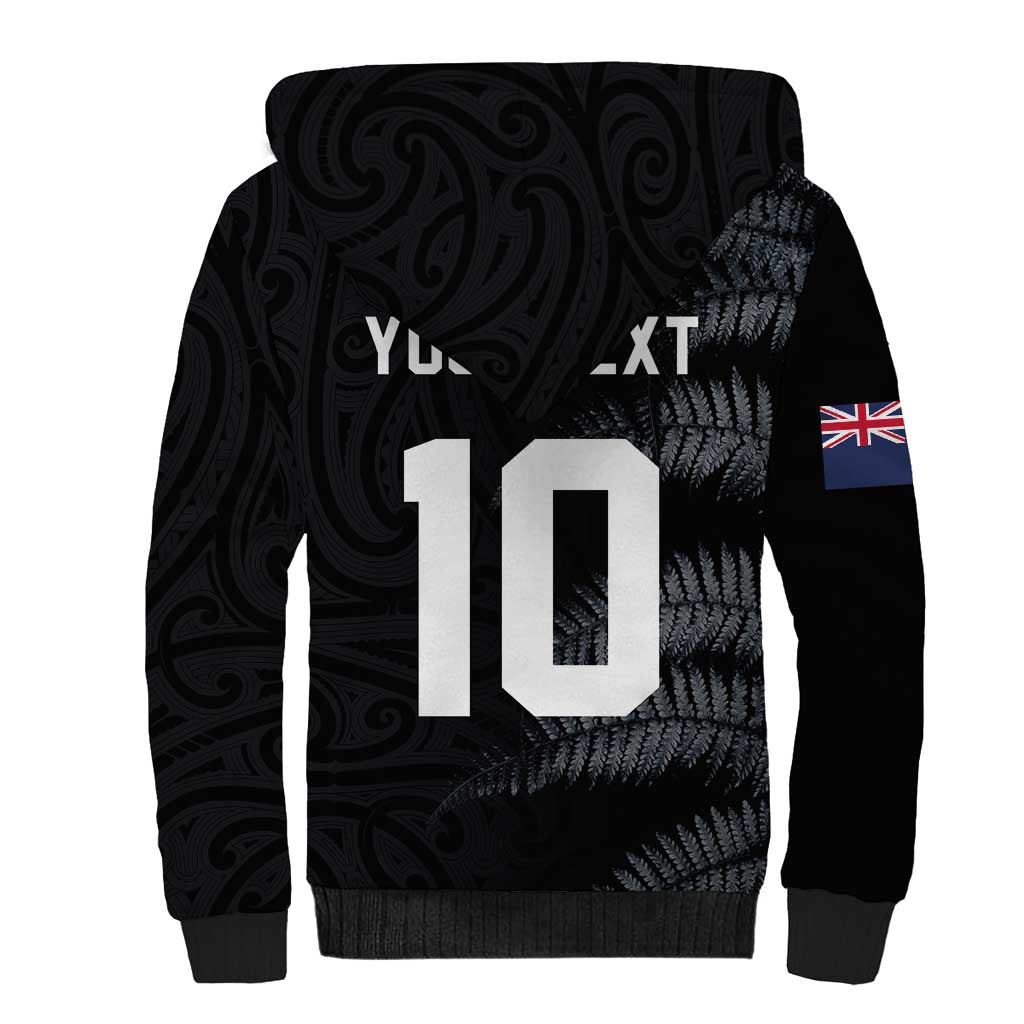 Custom New Zealand Football-Towards World Cup 2026 Sherpa Hoodie LT03 - Polynesian Pride