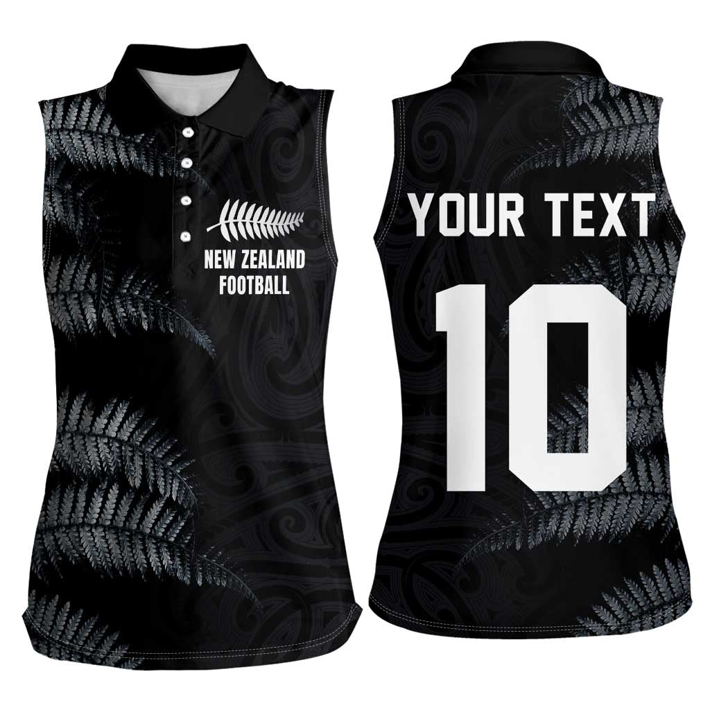 Custom New Zealand Football-Towards World Cup 2026 Women Sleeveless Polo Shirt LT03 - Polynesian Pride
