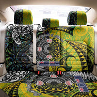 New Zealand and Cook Islands Together Back Car Seat Cover Tatau Art Tribal Pattern-Maori Tattoo with Fern and Paua Shell LT03 - Polynesian Pride