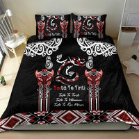 Aotearoa Toitu Te Tiriti-Maori Taniwha Bedding Set Toitu Te Whenua Toitu Te Reo Maori LT03 - Polynesian Pride