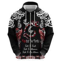 Aotearoa Toitu Te Tiriti-Maori Taniwha Hoodie Toitu Te Whenua Toitu Te Reo Maori LT03 - Polynesian Pride