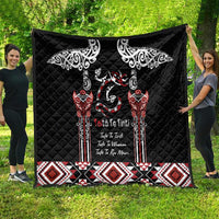 Aotearoa Toitu Te Tiriti-Maori Taniwha Quilt Toitu Te Whenua Toitu Te Reo Maori LT03 - Polynesian Pride
