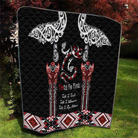 Aotearoa Toitu Te Tiriti-Maori Taniwha Quilt Toitu Te Whenua Toitu Te Reo Maori LT03 - Polynesian Pride