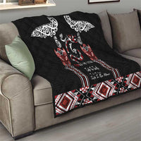 Aotearoa Toitu Te Tiriti-Maori Taniwha Quilt Toitu Te Whenua Toitu Te Reo Maori LT03 - Polynesian Pride