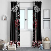 Aotearoa Toitu Te Tiriti-Maori Taniwha Window Curtain Toitu Te Whenua Toitu Te Reo Maori LT03 - Polynesian Pride