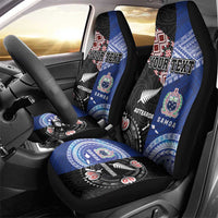 Personalised Aotearoa and Samoa Together Car Seat Cover Tatau Art Tattoos-Taniko and Tukutuku with Maori Pattern LT03 - Polynesian Pride