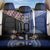 Custom Aotearoa and Samoa Rugby Back Car Seat Cover Maori Warrior and Teuila Emblem-Tatau with Taniko Art