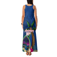 Guam Liberation Day 80th Anniversary Family Matching Tank Maxi Dress and Hawaiian Shirt Palm Tree and Seal Artwork Hibiscus Polynesian Pattern LT03 - Polynesian Pride