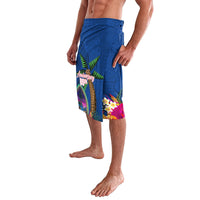 Guam Liberation Day 80th Anniversary Lavalava Palm Tree and Seal Artwork Hibiscus Polynesian Pattern LT03 - Polynesian Pride