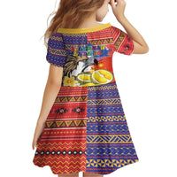 Philippines Kadayawan Family Matching Long Sleeve Bodycon Dress and Hawaiian Shirt Filipino Eagle Durian with Polynesian and Igorots Pattern LT03 - Polynesian Pride