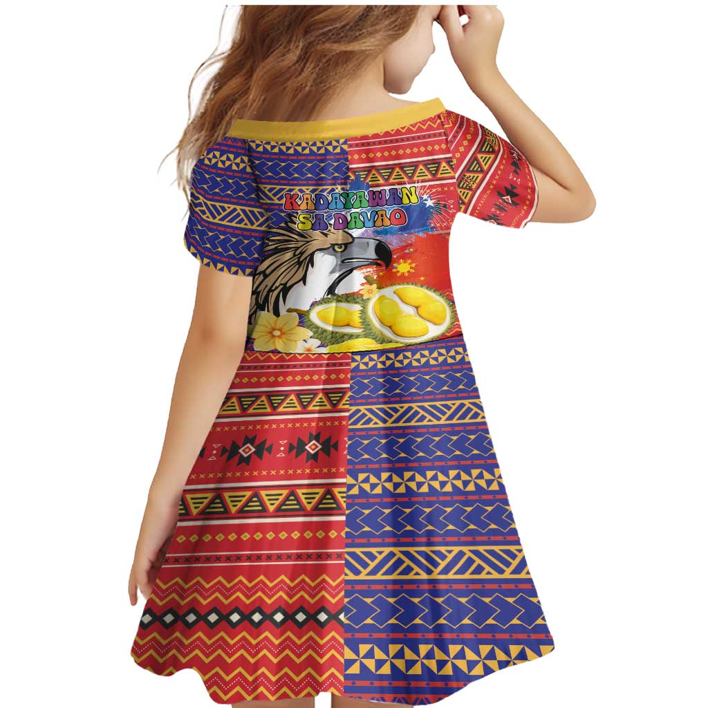 Philippines Kadayawan Family Matching Mermaid Dress and Hawaiian Shirt Filipino Eagle Durian with Polynesian and Igorots Pattern LT03 - Polynesian Pride