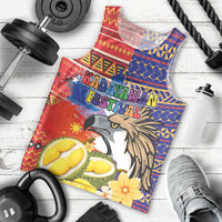 Philippines Kadayawan Men Tank Top Filipino Eagle Durian with Polynesian and Igorots Pattern