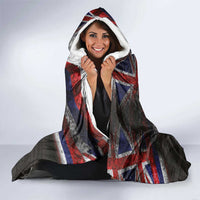 Hawaii Statehood Day Hooded Blanket 50th state of the United States Kakau Tattoos and Hibiscus Grunge LT03 - Polynesian Pride