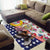 Hawaii and United States Together Area Rug Seal of Hawaii and Bald Eagle - Polynesian Pride