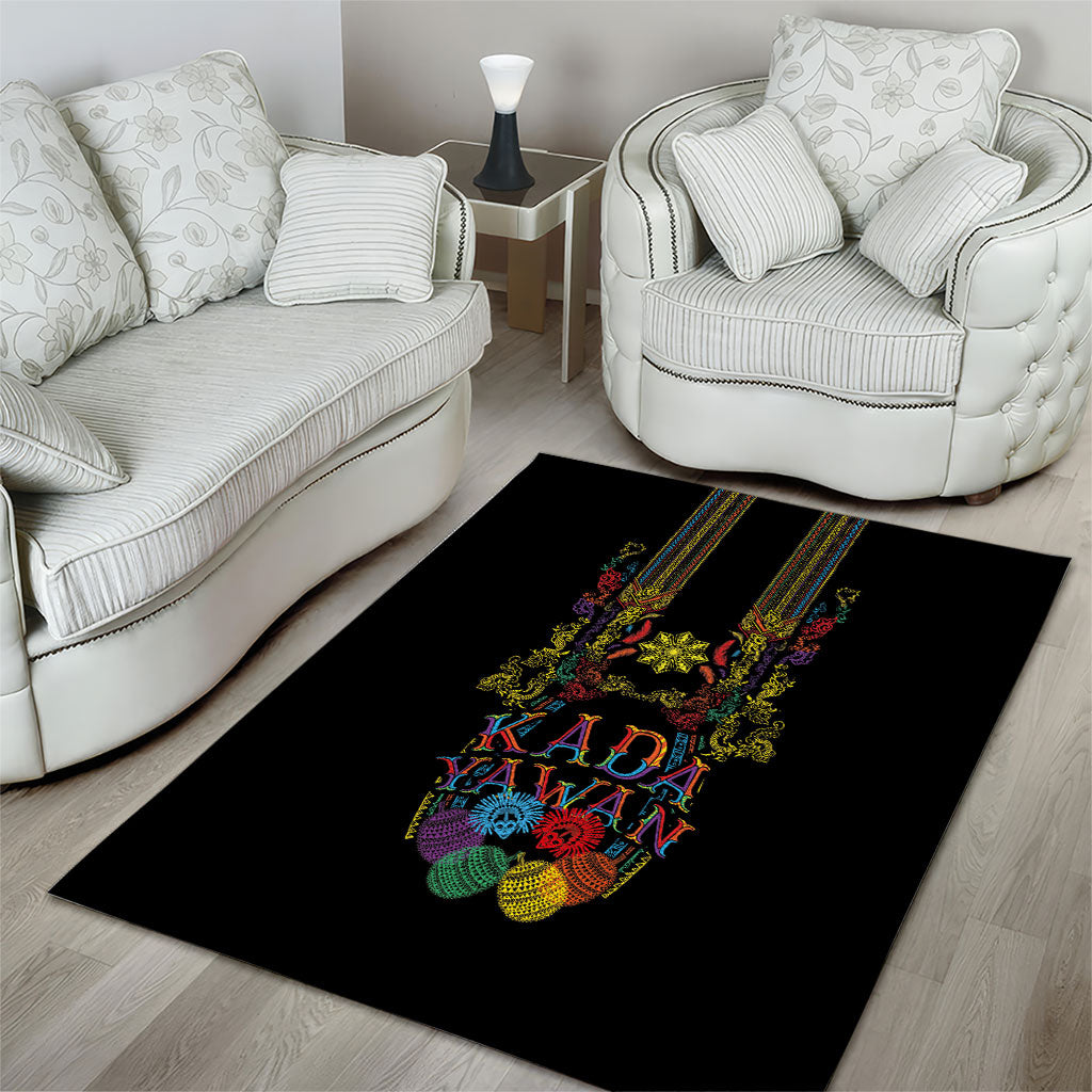 Philippines Kadayawan Festival Area Rug Polynesian Tribal Art Barong Style LT03 - Polynesian Pride
