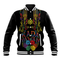 Philippines Kadayawan Festival Baseball Jacket Polynesian Tribal Art Barong Style
