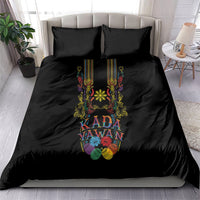 Philippines Kadayawan Festival Bedding Set Polynesian Tribal Art Barong Style