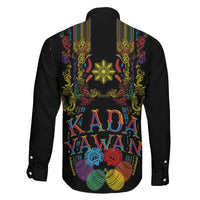 Philippines Kadayawan Festival Family Matching Off Shoulder Maxi Dress and Hawaiian Shirt Polynesian Tribal Art Barong Style LT03 - Polynesian Pride