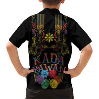 Philippines Kadayawan Festival Family Matching Short Sleeve Bodycon Dress and Hawaiian Shirt Polynesian Tribal Art Barong Style LT03 - Polynesian Pride