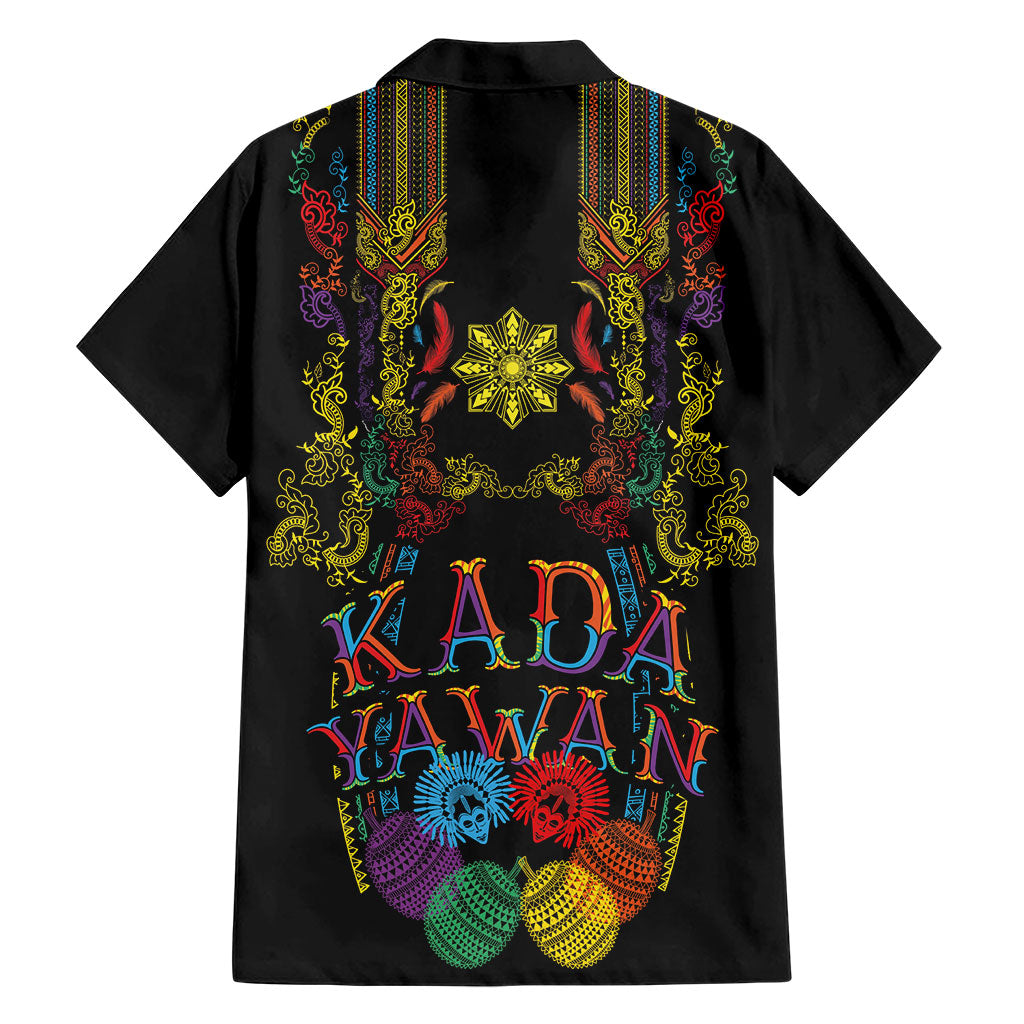 Philippines Kadayawan Festival Family Matching Short Sleeve Bodycon Dress and Hawaiian Shirt Polynesian Tribal Art Barong Style LT03 - Polynesian Pride