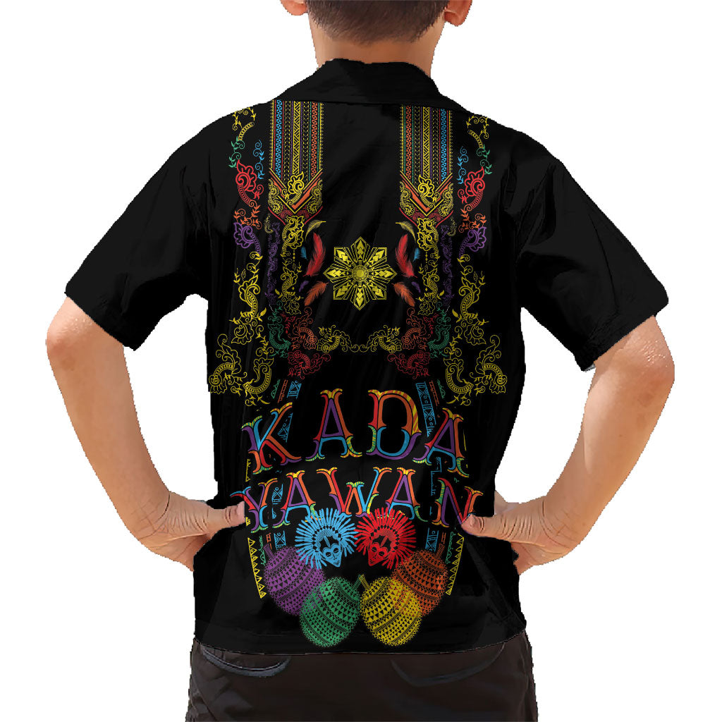 Philippines Kadayawan Festival Hawaiian Shirt Polynesian Tribal Art Barong Style LT03 - Polynesian Pride