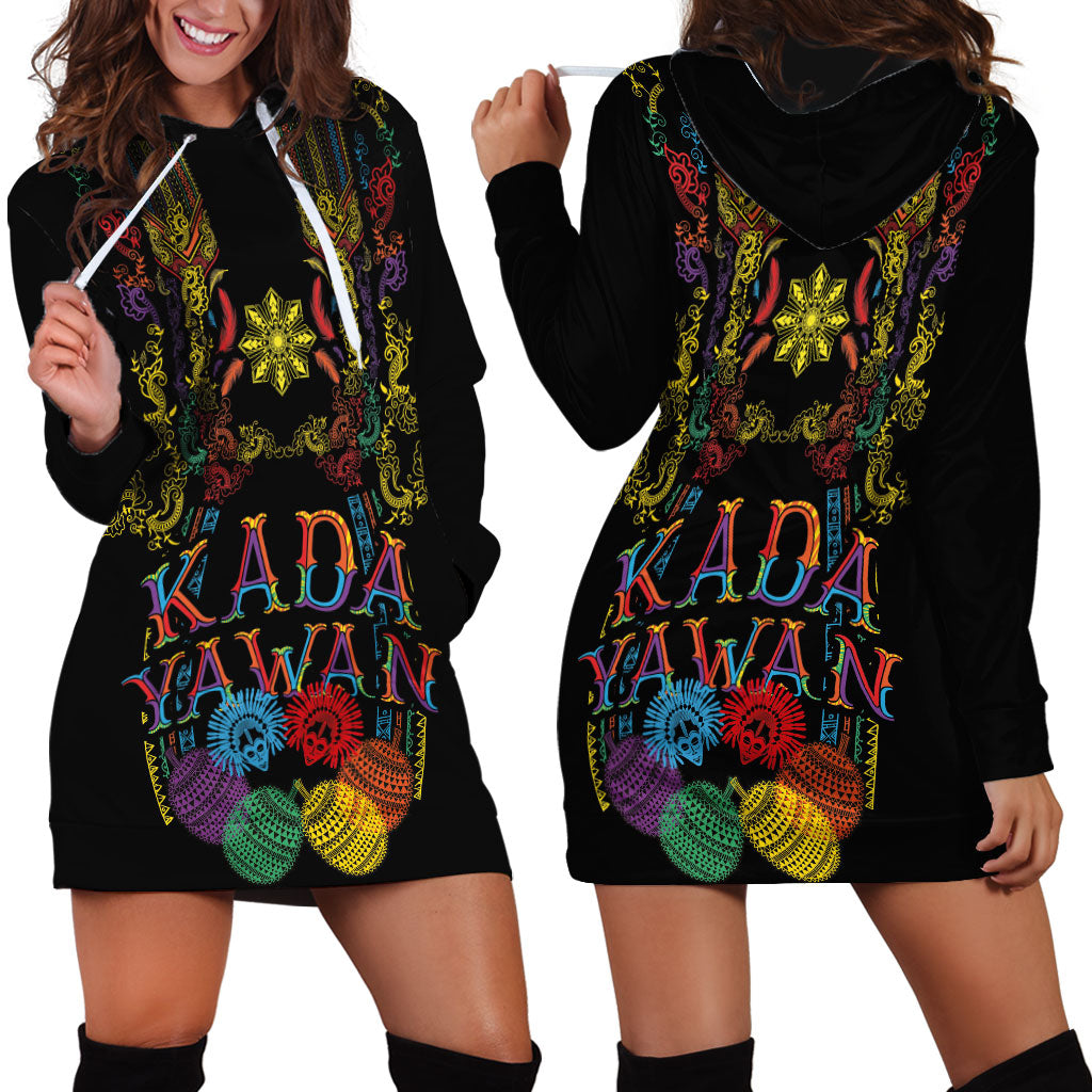 Philippines Kadayawan Festival Hoodie Dress Polynesian Tribal Art Barong Style LT03 - Polynesian Pride