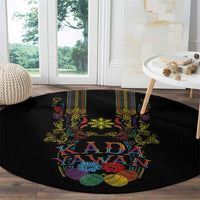 Philippines Kadayawan Festival Round Carpet Polynesian Tribal Art Barong Style LT03 - Polynesian Pride