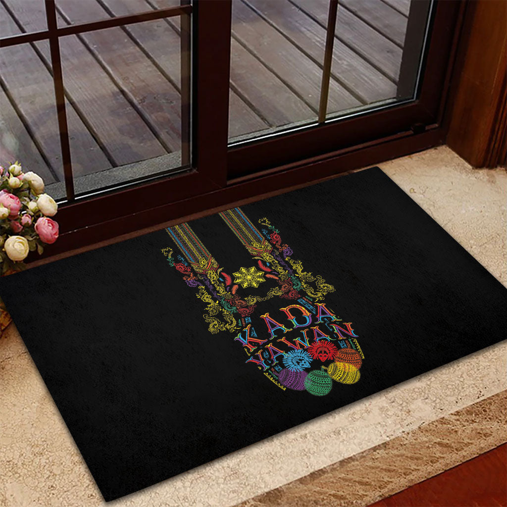 Philippines Kadayawan Festival Rubber Doormat Polynesian Tribal Art Barong Style LT03 - Polynesian Pride