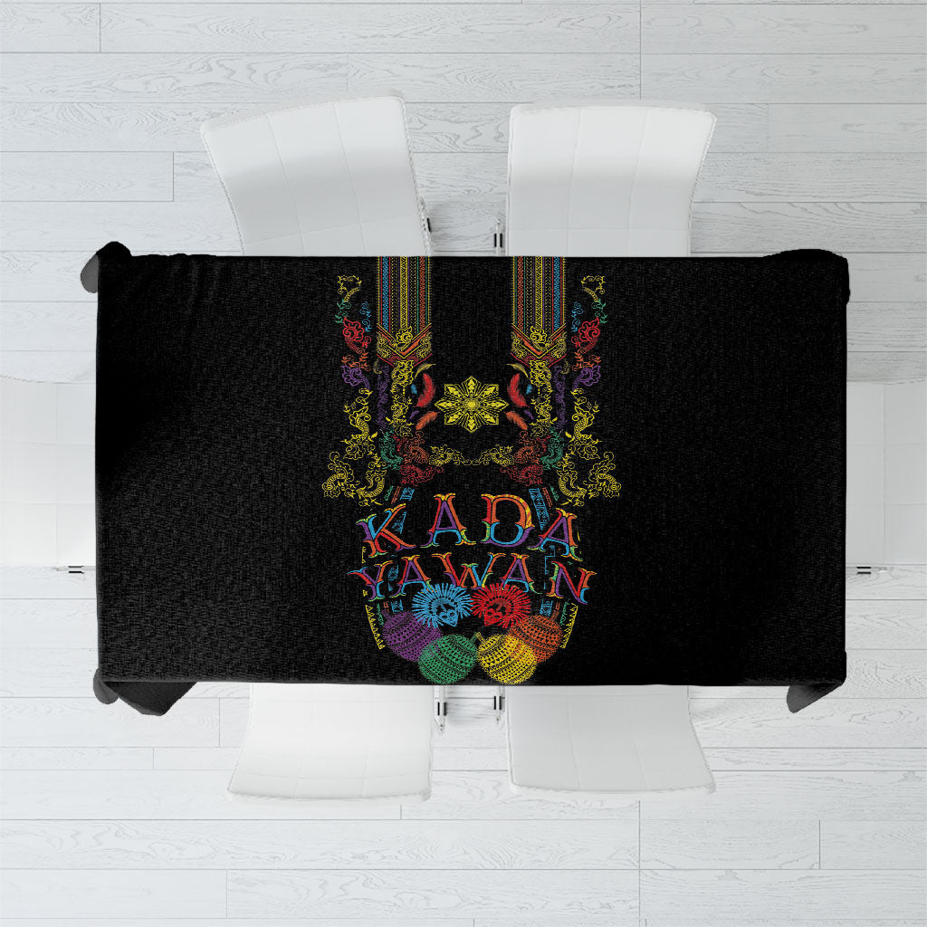 Philippines Kadayawan Festival Tablecloth Polynesian Tribal Art Barong Style