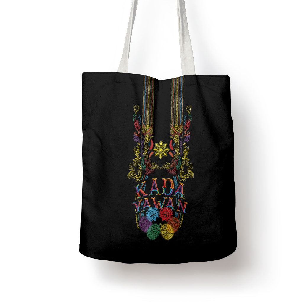 Philippines Kadayawan Festival Tote Bag Polynesian Tribal Art Barong Style