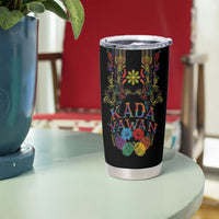 Philippines Kadayawan Festival Tumbler Cup Polynesian Tribal Art Barong Style LT03 - Polynesian Pride