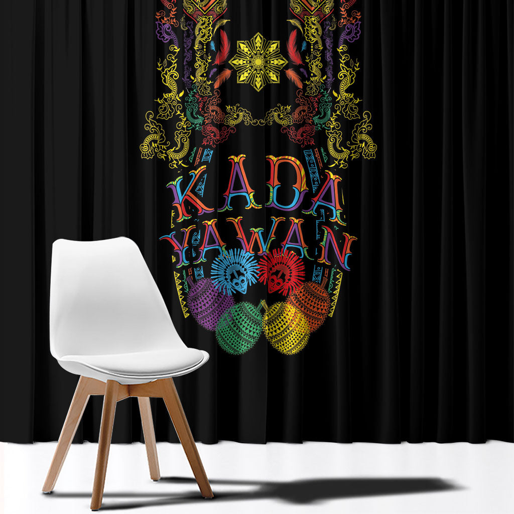 Philippines Kadayawan Festival Window Curtain Polynesian Tribal Art Barong Style LT03 - Polynesian Pride