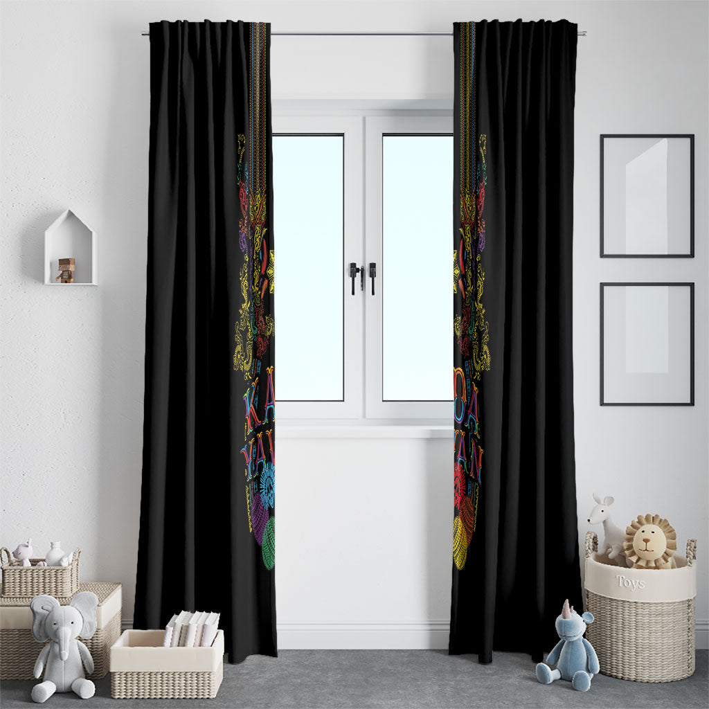 Philippines Kadayawan Festival Window Curtain Polynesian Tribal Art Barong Style LT03 - Polynesian Pride