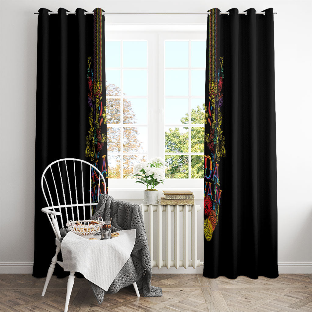 Philippines Kadayawan Festival Window Curtain Polynesian Tribal Art Barong Style LT03 - Polynesian Pride