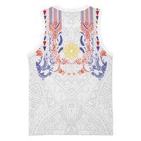 Philippines Barong Style Basketball Jersey Polynesian Kakau Art Tattoos with Tribal Filipino Sun LT03 - Polynesian Pride