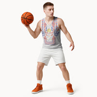 Philippines Barong Style Basketball Jersey Polynesian Kakau Art Tattoos with Tribal Filipino Sun LT03 - Polynesian Pride