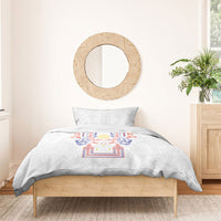 Philippines Barong Style Bedding Set Polynesian Kakau Art Tattoos with Tribal Filipino Sun LT03 - Polynesian Pride