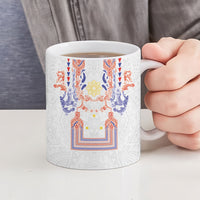 Philippines Barong Style Ceramic Mug Polynesian Kakau Art Tattoos with Tribal Filipino Sun LT03 - Polynesian Pride