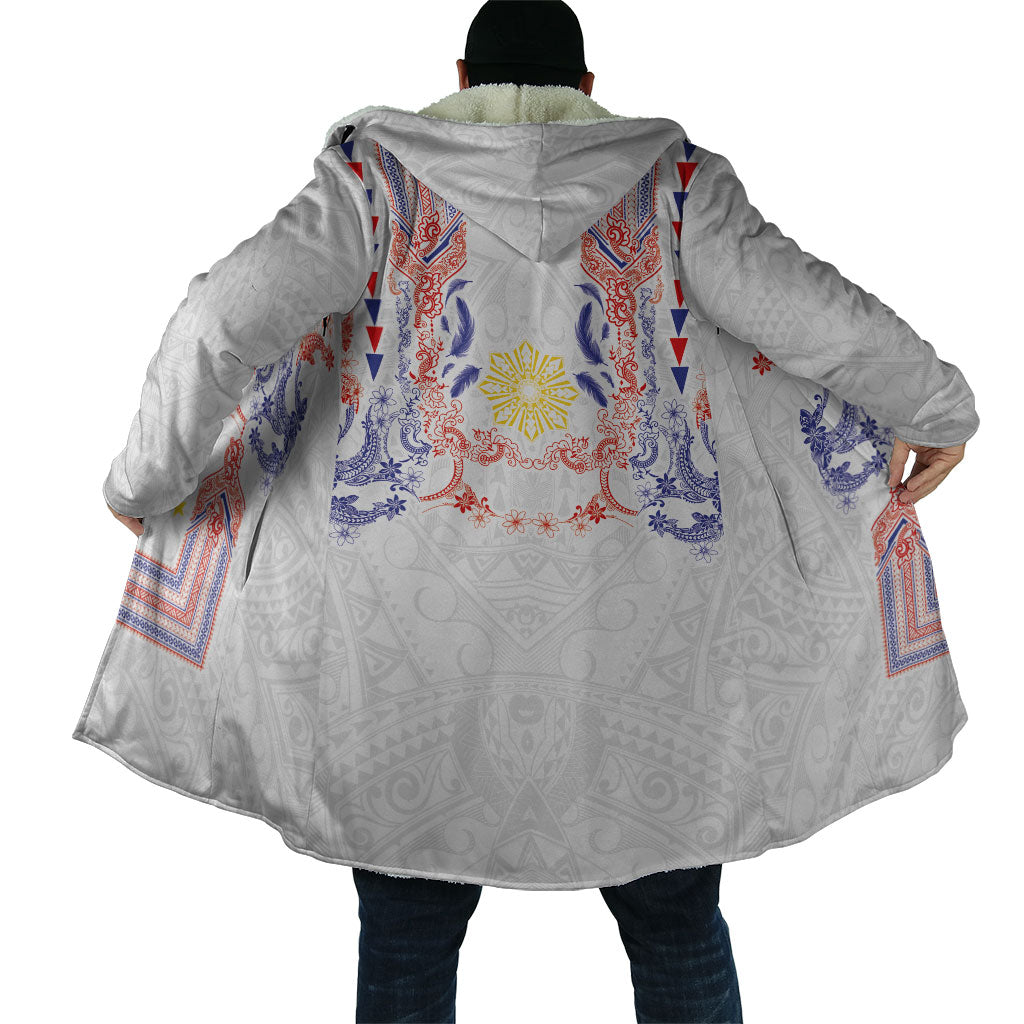 Philippines Barong Style Cloak Polynesian Kakau Art Tattoos with Tribal Filipino Sun