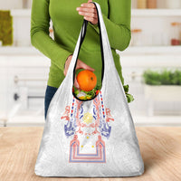 Philippines Barong Style Grocery Bag Polynesian Kakau Art Tattoos with Tribal Filipino Sun LT03 - Polynesian Pride