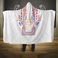 Philippines Barong Style Hooded Blanket Polynesian Kakau Art Tattoos with Tribal Filipino Sun LT03 - Polynesian Pride
