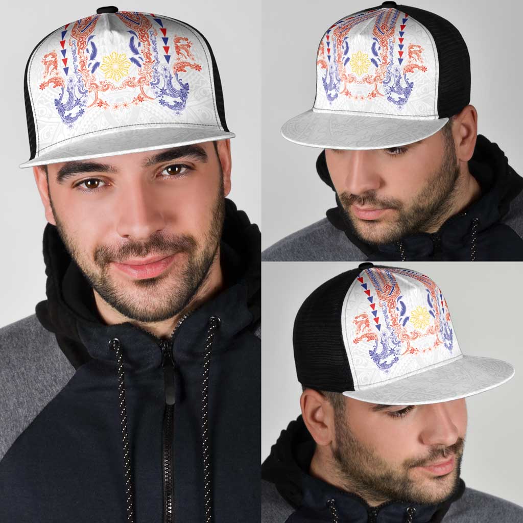 Philippines Barong Style Mesh Trucker Cap Polynesian Kakau Art Tattoos with Tribal Filipino Sun LT03 - Polynesian Pride
