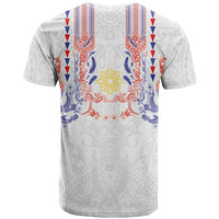 Philippines Barong Style T Shirt Polynesian Kakau Art Tattoos with Tribal Filipino Sun