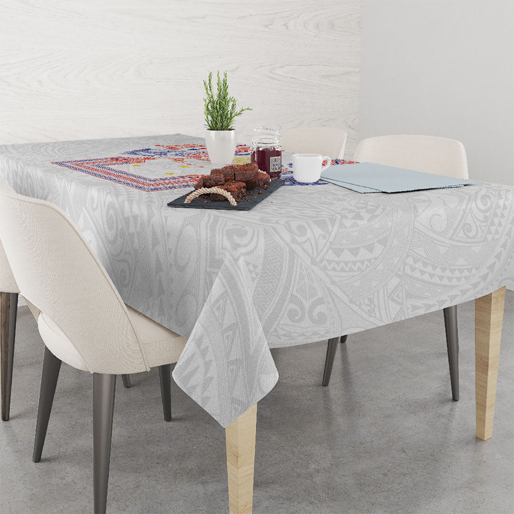 Philippines Barong Style Tablecloth Polynesian Kakau Art Tattoos with Tribal Filipino Sun LT03 - Polynesian Pride