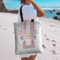 Philippines Barong Style Tote Bag Polynesian Kakau Art Tattoos with Tribal Filipino Sun LT03 - Polynesian Pride