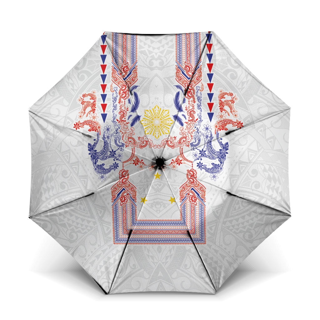 Philippines Barong Style Umbrella Polynesian Kakau Art Tattoos with Tribal Filipino Sun