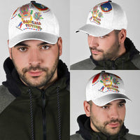 Philippines MassKara Festival Classic Cap Smile Masks with Hawaiian Art Pattern and Tropical Plants LT03 - Polynesian Pride