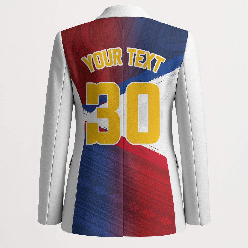 Philippines Basketball Custom Blazer Pilipinas Tribal Pattern