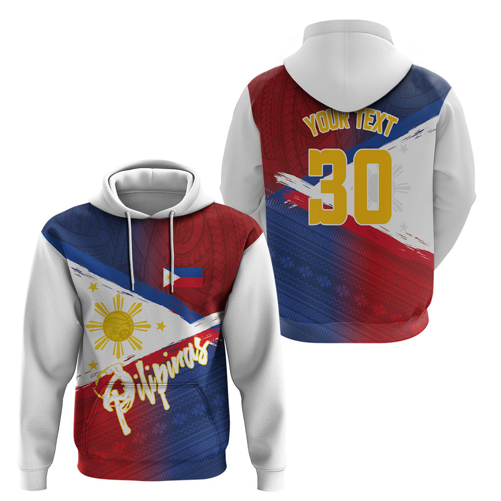 Philippines Basketball Custom Hoodie Pilipinas Tribal Pattern LT03 - Polynesian Pride