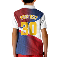 Philippines Basketball Custom Kid Polo Shirt Pilipinas Tribal Pattern LT03 - Polynesian Pride